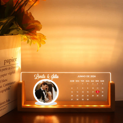 Personalized Gifts Loved Picture Frames Photo Text Memorial Plaque Night Light Christmas Decor Gift with USB